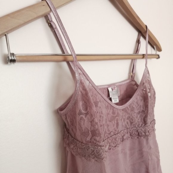 Victoria's Secret Lace Purple Flowy Lingerie Slip ￼ - Picture 7 of 12
